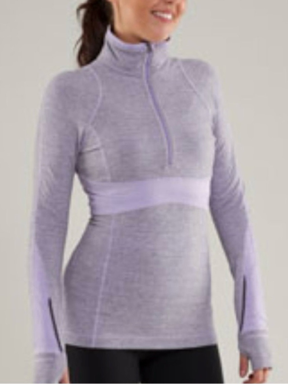 Lululemon 1/2 Zip Pullover in Lavender